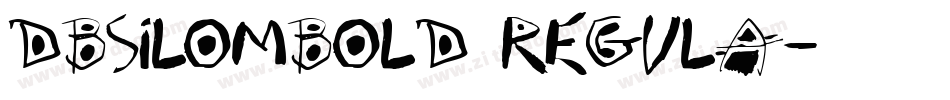 DBSilomBold Regula字体转换